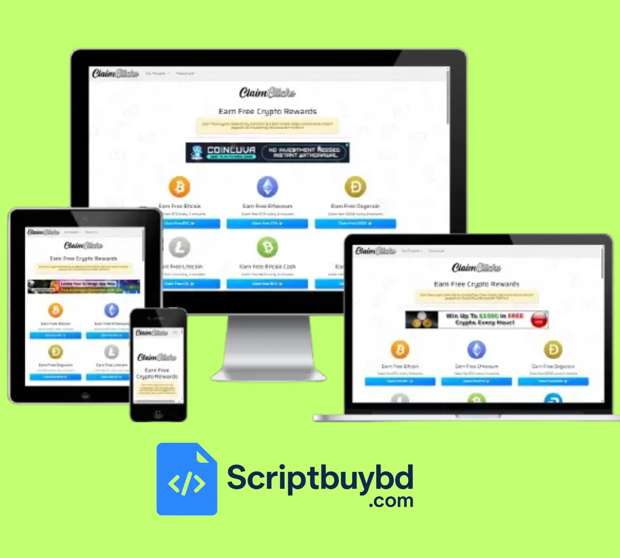 Crypto Faucet PHP Scripts
