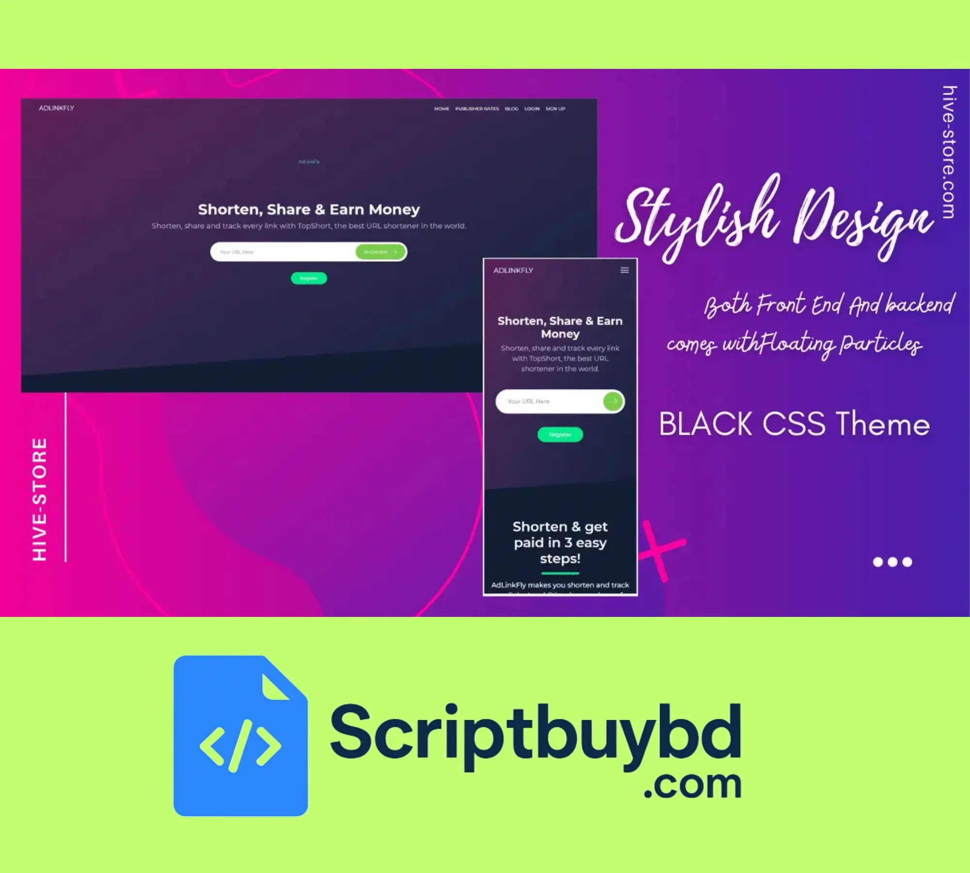 AdLinkFly HIVE Black CSS Theme